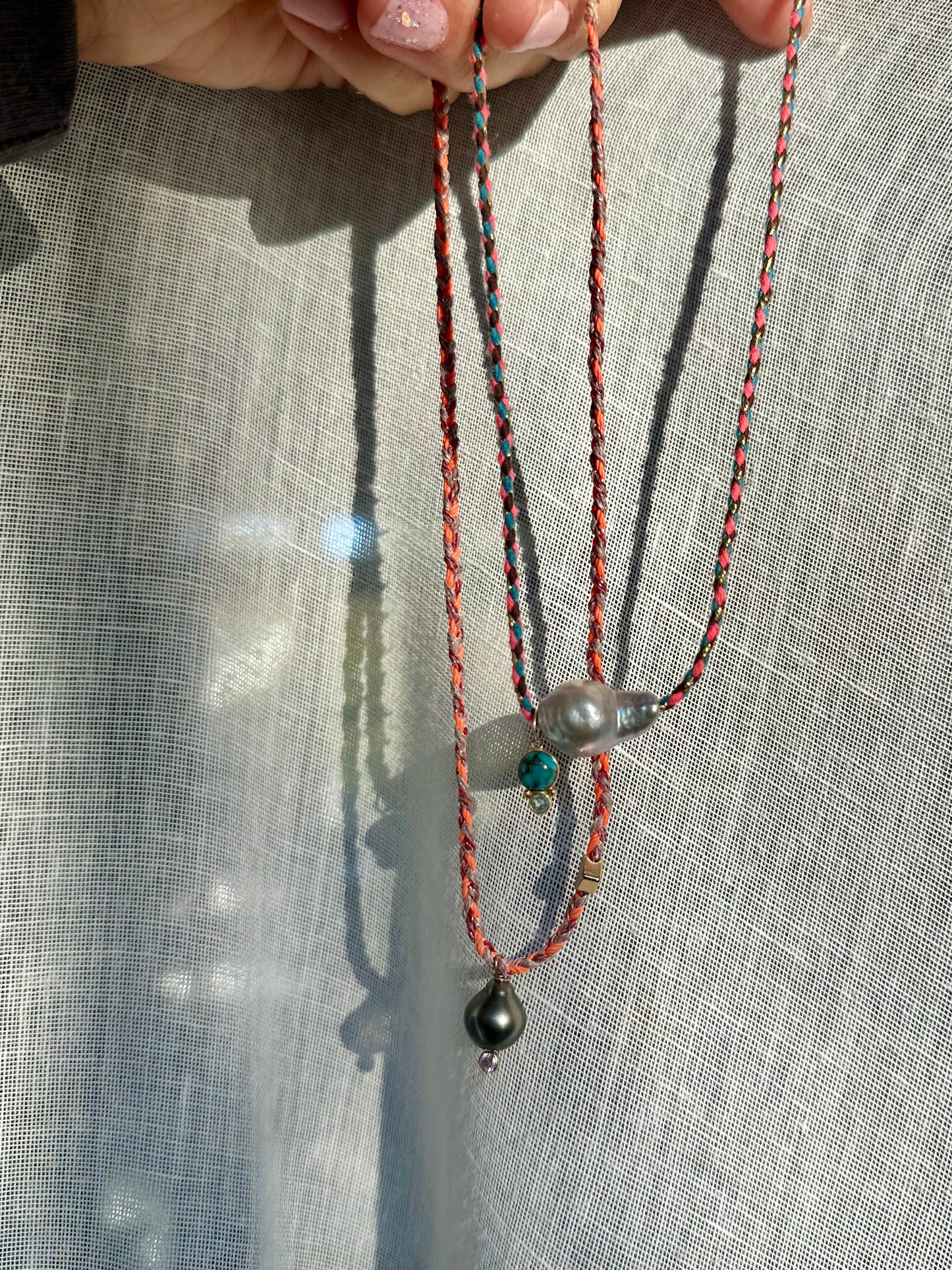 Blush Sky Cord Necklace