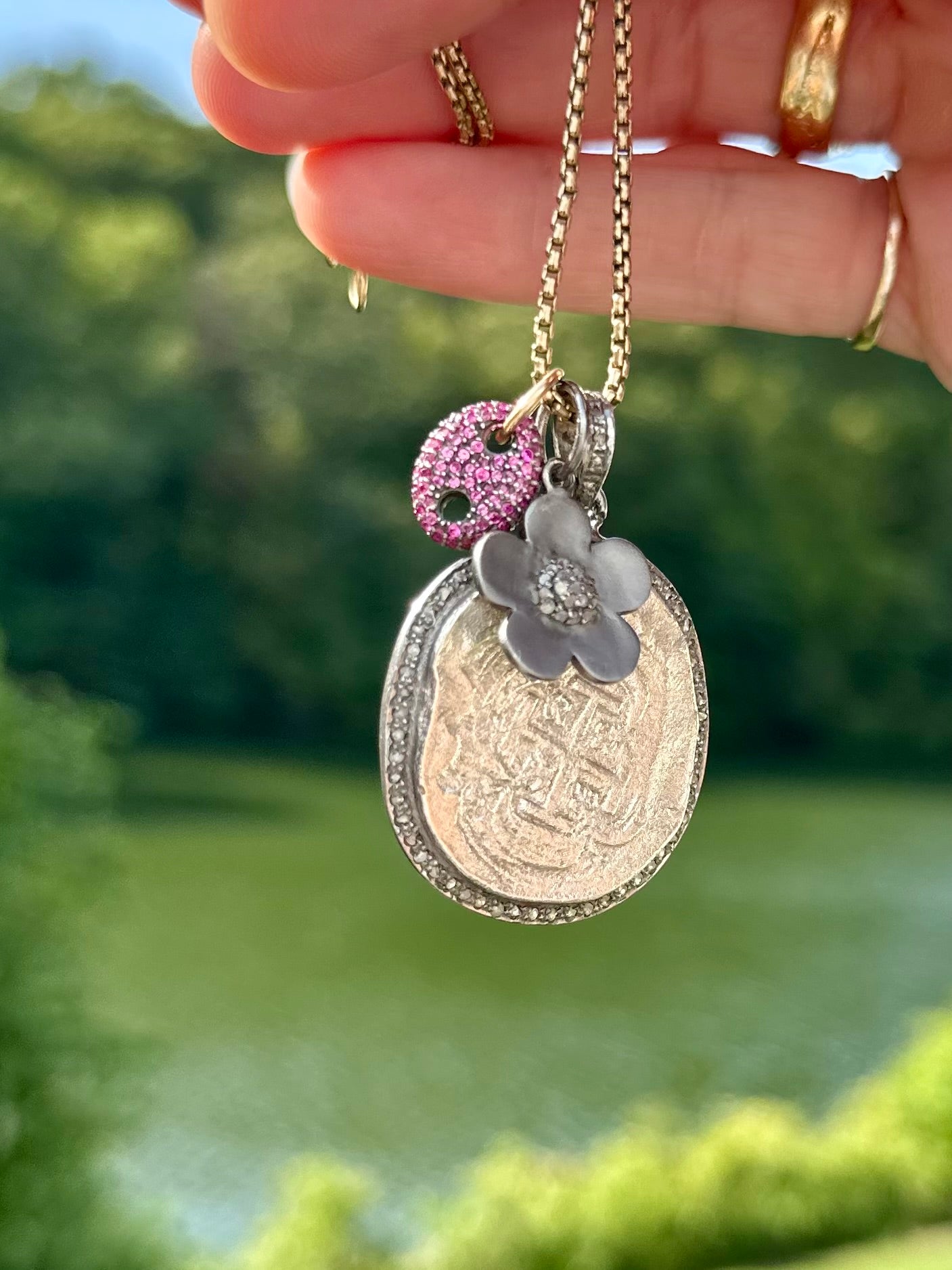 Diamond ‘Shipwreck’ Pendant