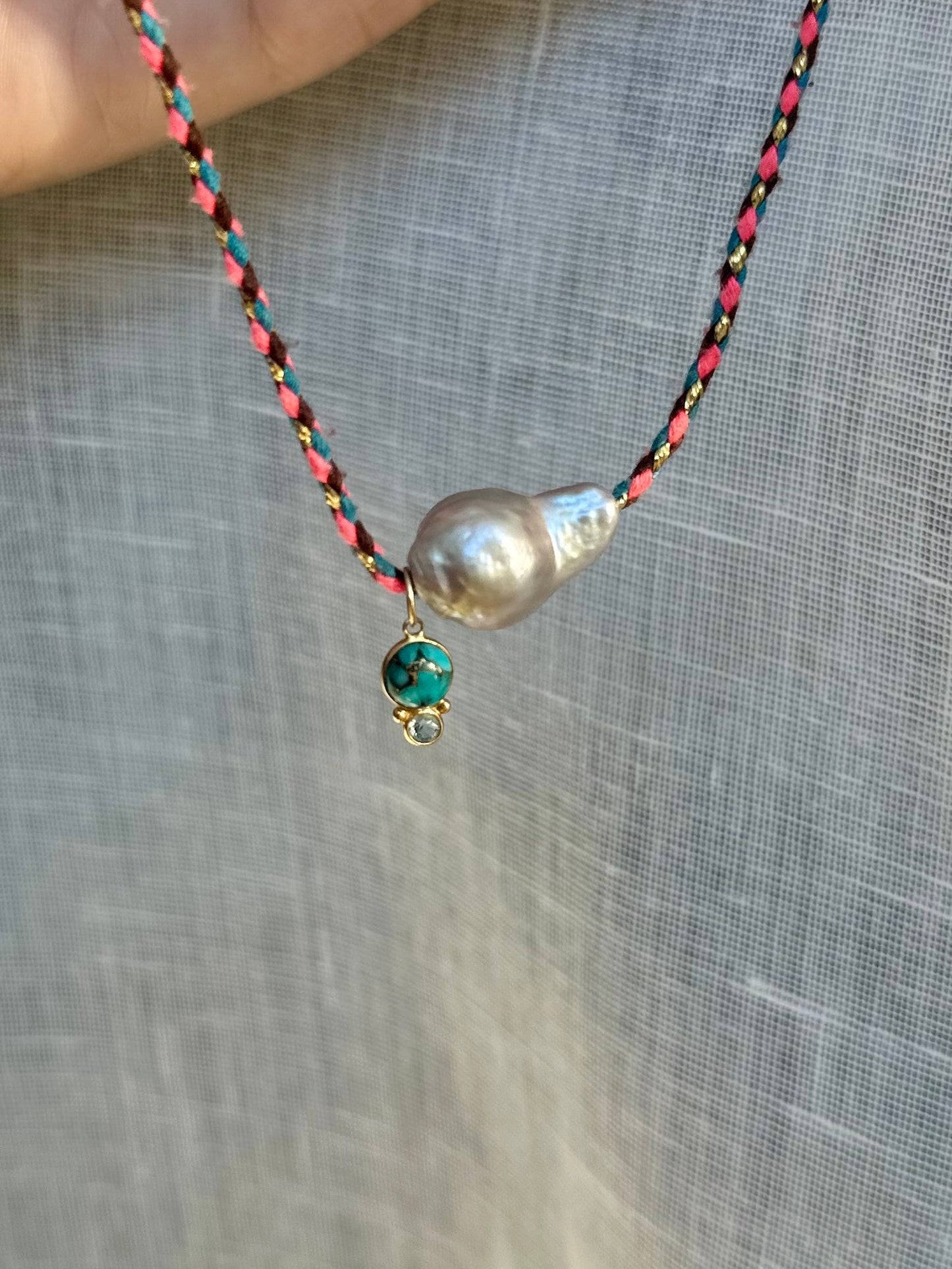 Blush Sky Cord Necklace
