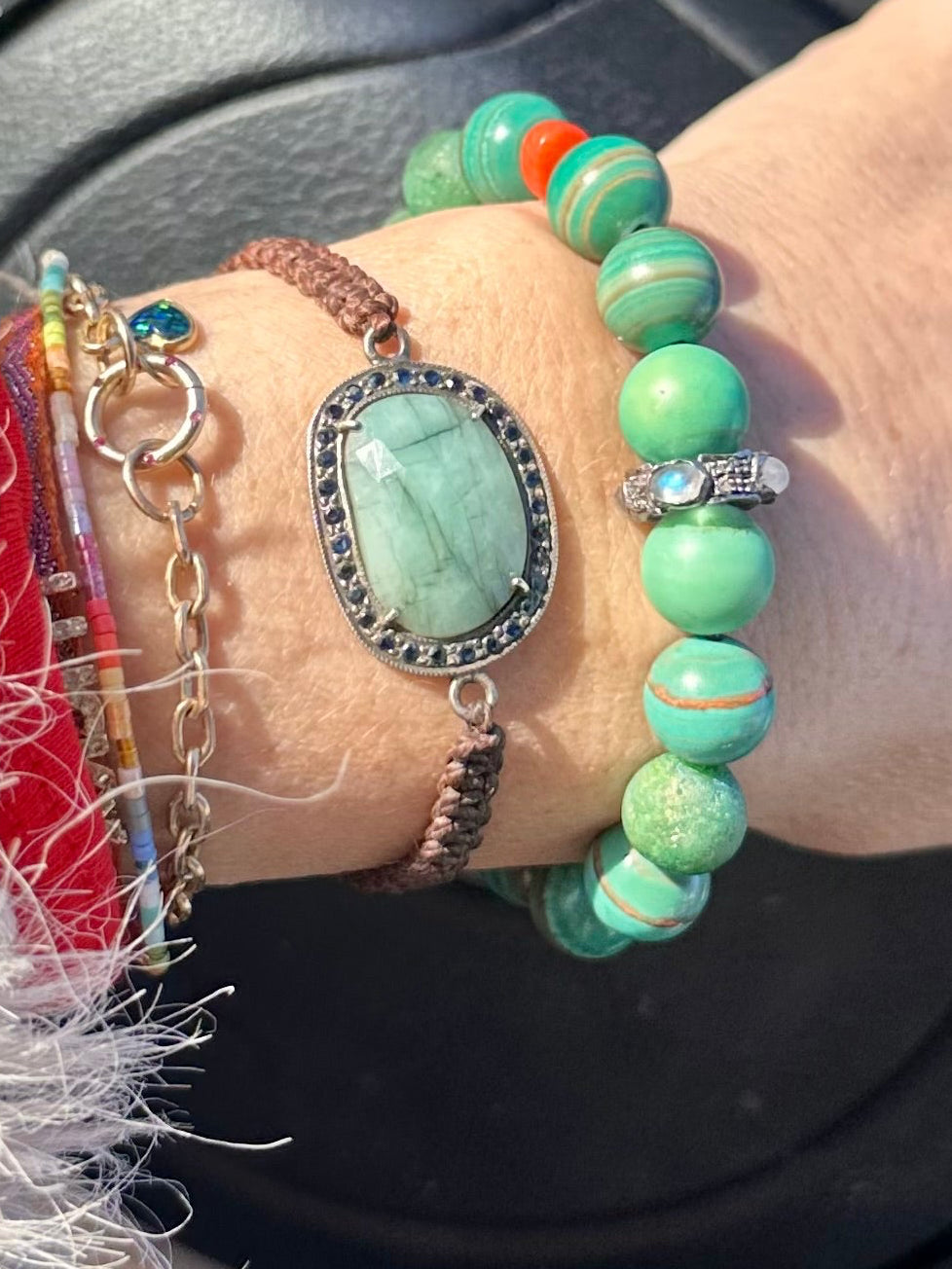 Earth and Sky, Woven Bracelet