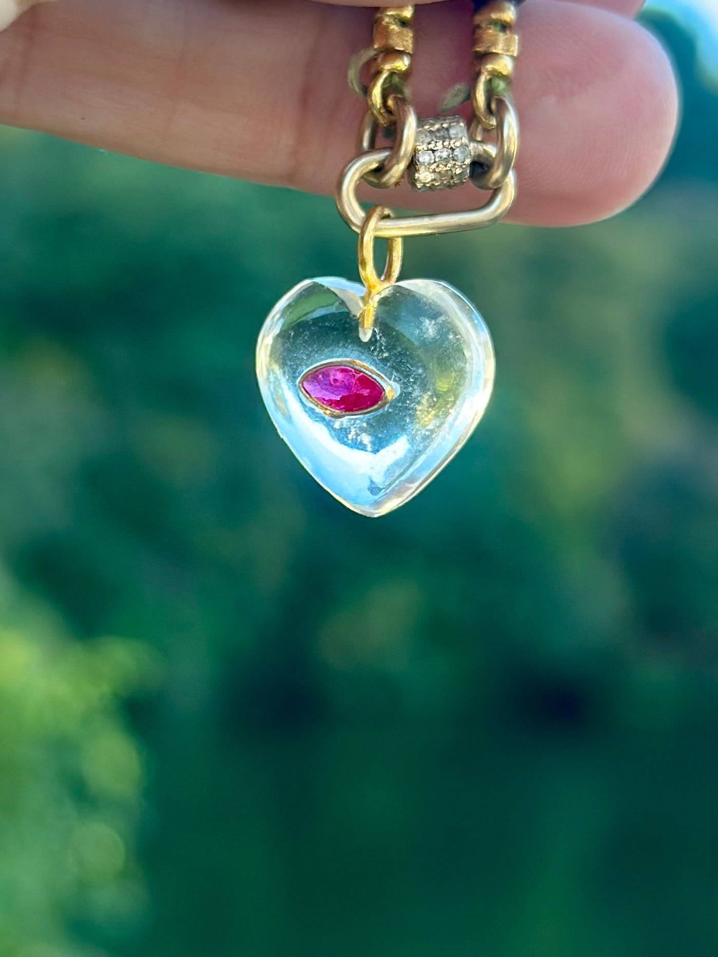 Crystal Flame Pendant