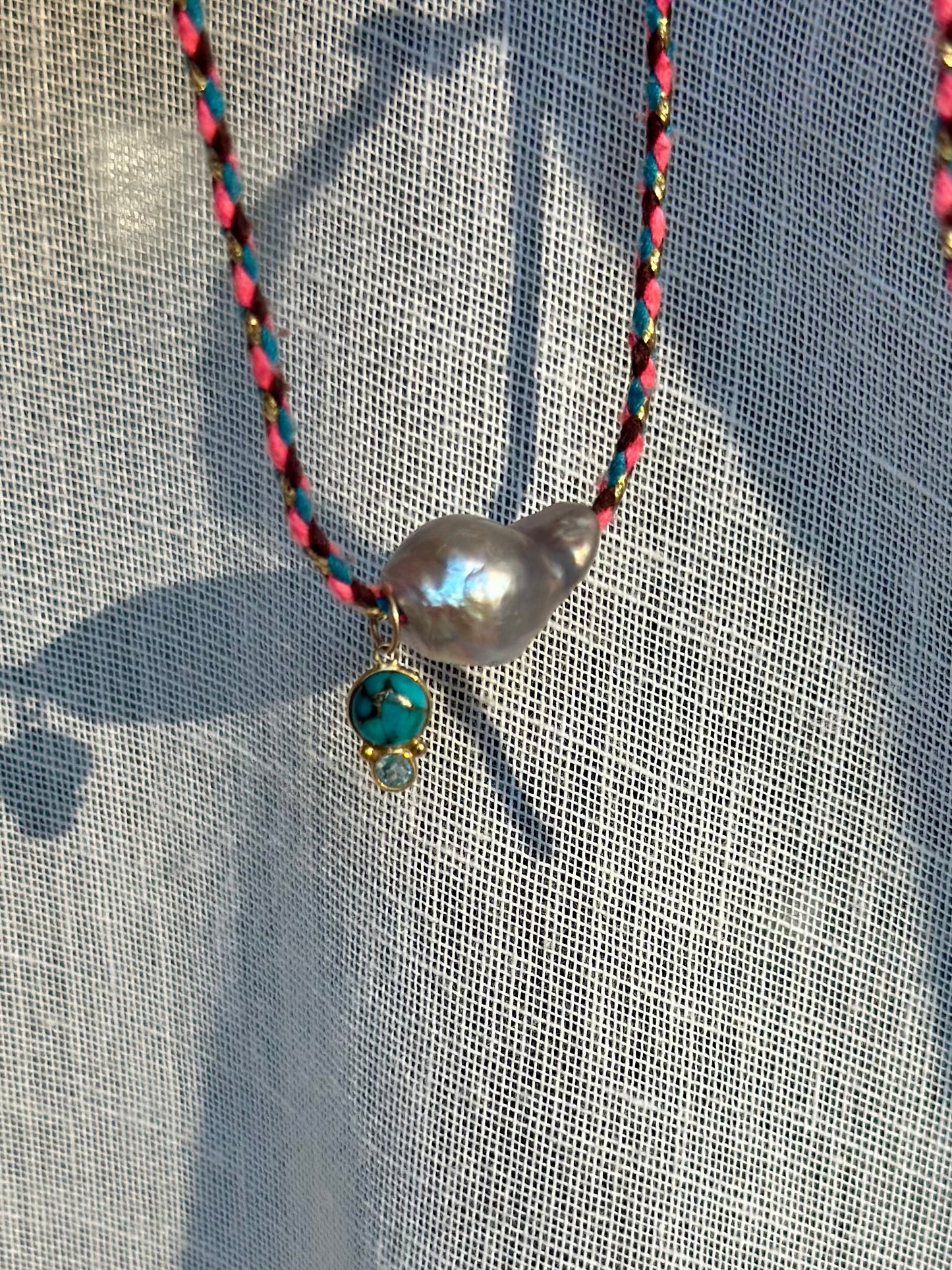 Blush Sky Cord Necklace