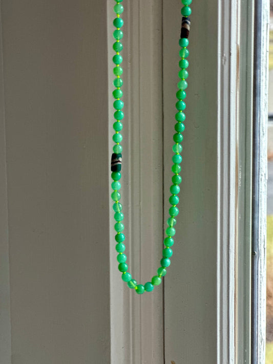 Gaia’s Spring Chrysoprase Necklace