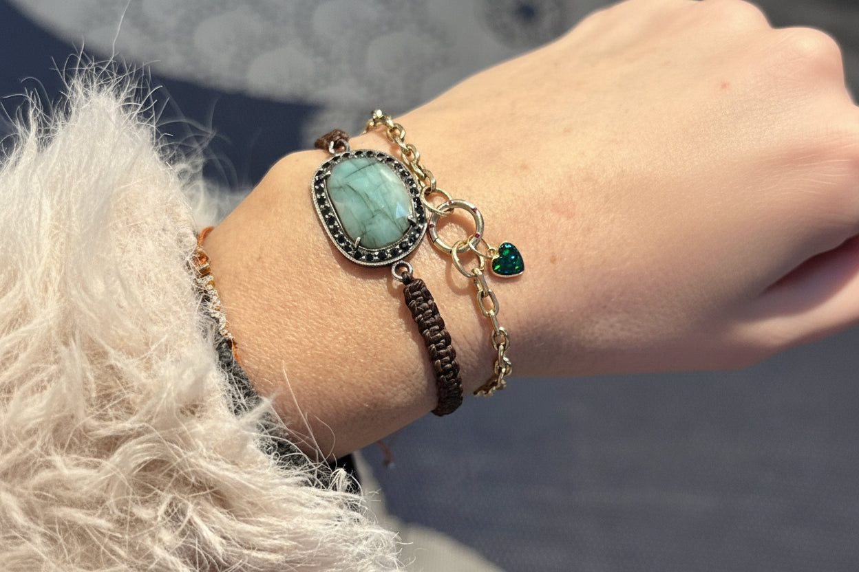 Earth and Sky, Woven Bracelet