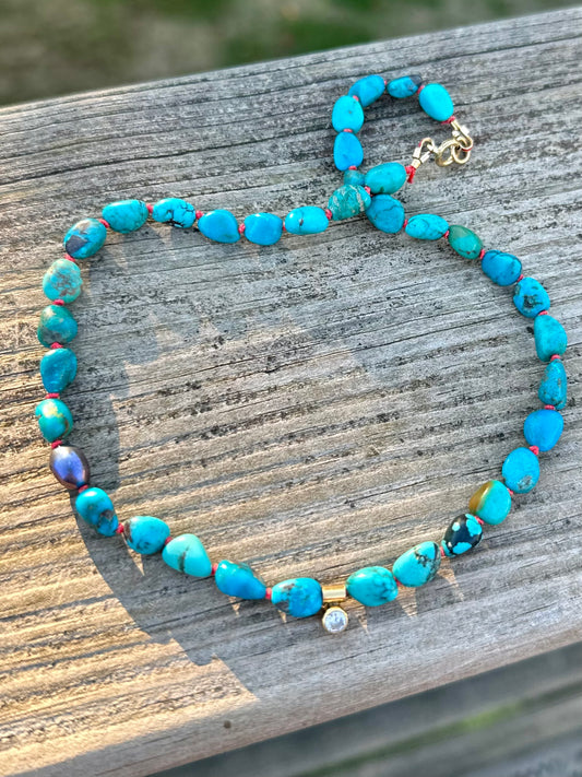 Turquoise Ember Necklace