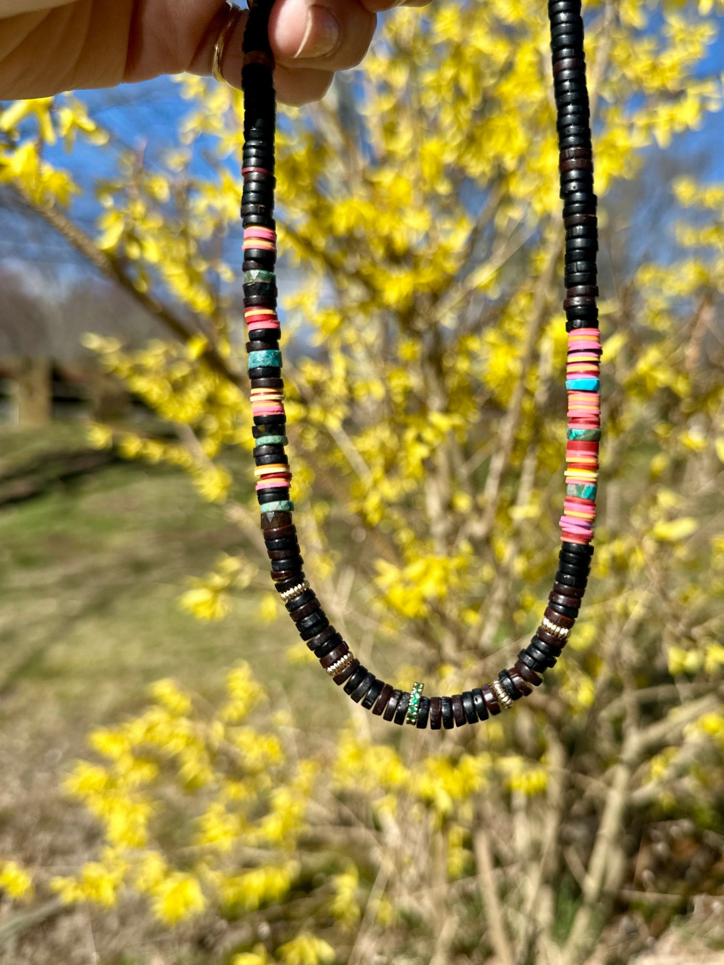 Desert Bloom Heishi Necklace