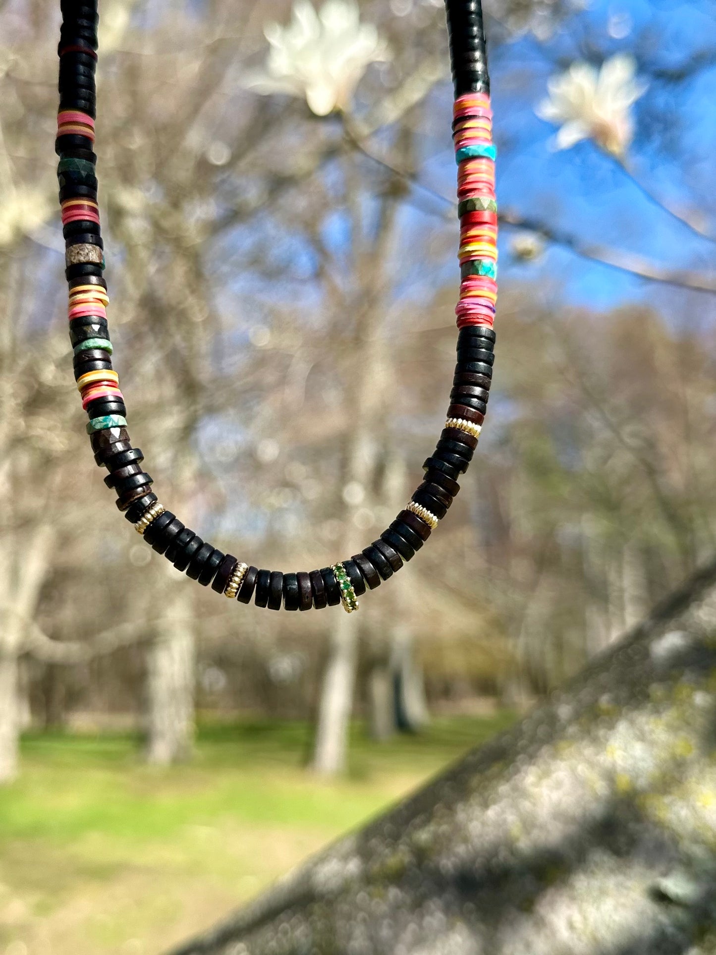 Desert Bloom Heishi Necklace